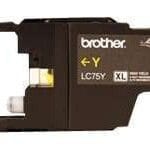 Brother LC75Y - Alto rendimiento - amarillo - original - cartucho de tinta - para Brother MFC-J280, J425, J430, J435, J5910, J625, J6510, J6710, J6910, J825, J835