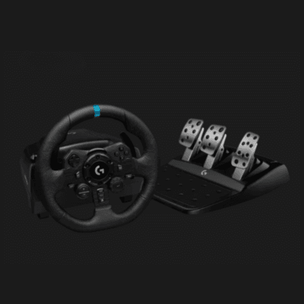 Logitech G923 Racing Wheel - Wheel and pedals set - Wired - Black - para Sony PlayStation 4