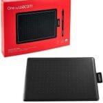 Wacom One by Wacom - Digitalizador - diestro y zurdo - 15.2 x 9.5 cm - electromagnético - cableado - USB - negro, rojo