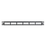 Panduit - Flush mount wallplate - Steel - Black