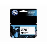 HP 670 - 14 ml - negro - original - Ink Advantage - cartucho de tinta - para Deskjet Ink Advantage 3525, Ink Advantage 4615, Ink Advantage 4625, Ink Advantage 5525